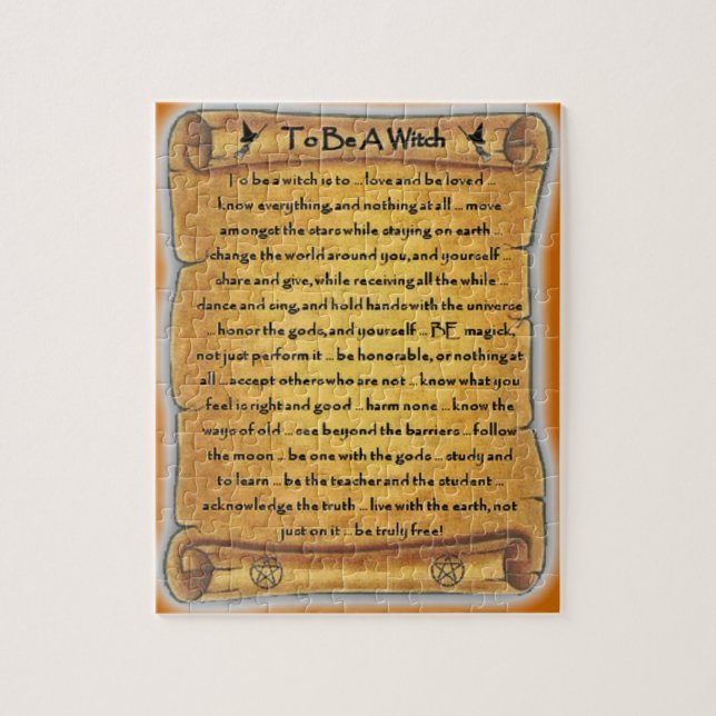 Ser un rompecabezas de bruja pagana (Vertical)