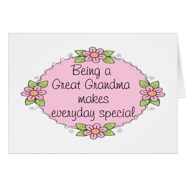 Ser una bisabuela hace que cada día sea especial (Anverso (Horizontal))