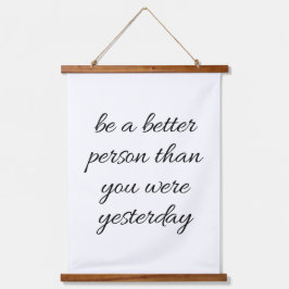 Ser Una Persona Mejor Madera Tapiz De Muro