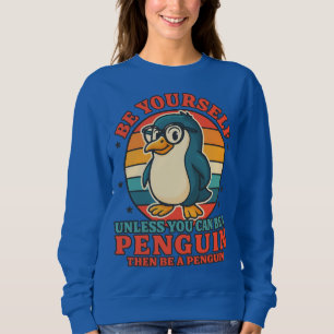Ser una sudadera divertida de pingüino