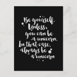 Ser unicornio - Tarjeta Inspiradora