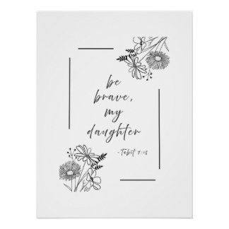 Ser valiente - impresión Poster
