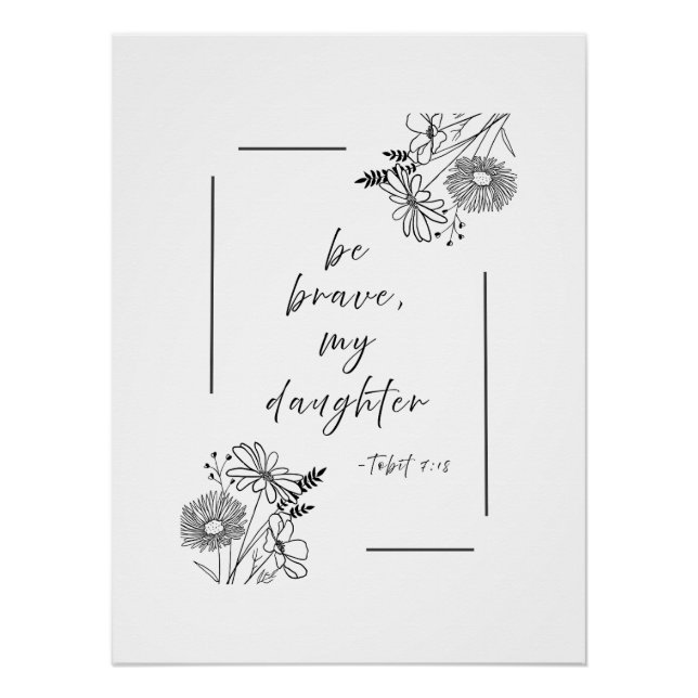 Ser valiente - impresión Poster (Anverso)