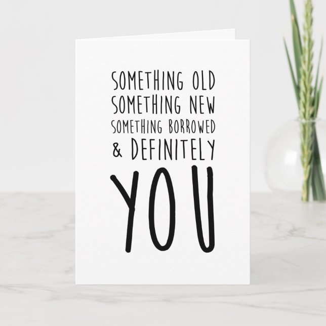 será mi tarjeta de novia (Anverso)