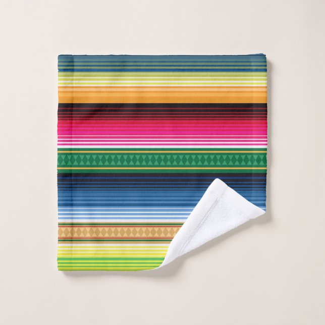 Serape combinado mexicano tradicional (Toallita)