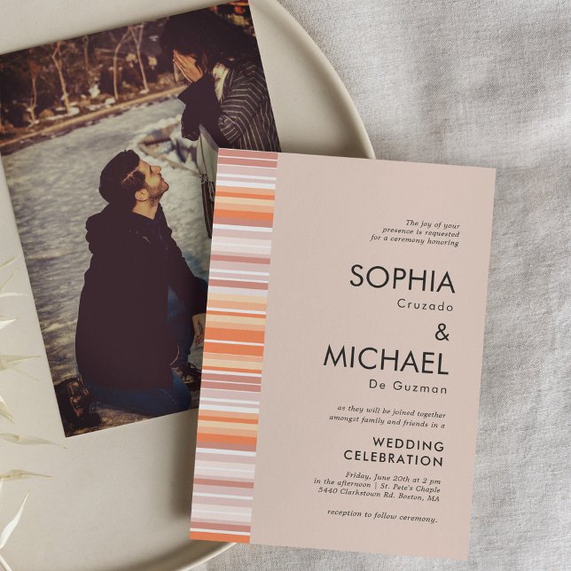 Serape Fall Season Strips | Invitación a la boda (Subido por el creador)