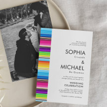 Serape Spring Stripes | Invitación a la boda