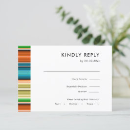 Serape Summer Stripes | RSVP de boda + elección de