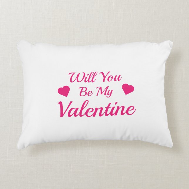 ¿Serás mi almohada de acento de San Valentín de 16 (Anverso)