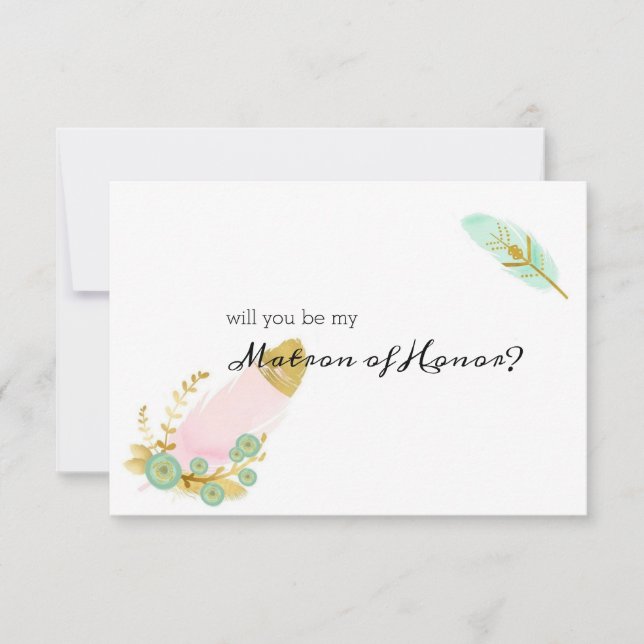 ¿Serás mi atrón de honor? (Anverso)