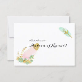 ¿Serás mi atrón de honor?