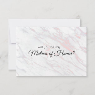 ¿Serás mi atrón de honor rosado y gris marblo?