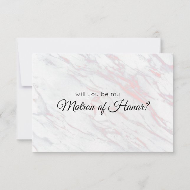 ¿Serás mi atrón de honor rosado y gris marblo? (Anverso)