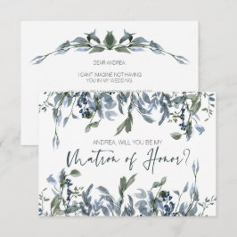 ¿Serás mi atrón de honor Sage Silver Green?