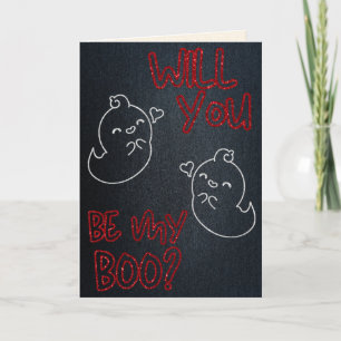 ¿Serás Mi Boo? Tarjeta Divertida de San Valentín c