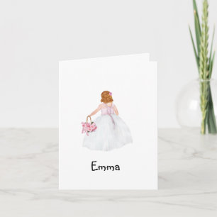 ¿Serás Mi Chica De Flor Personalizada? Tarjeta
