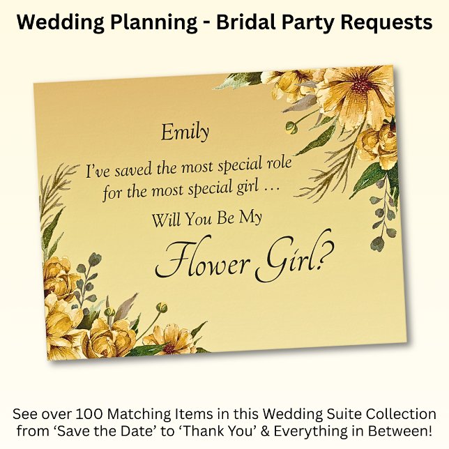 ¿Serás Mi Chica Flor? Flores amarillas doradas (Subido por el creador)