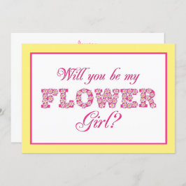 ¿Serás Mi Chica Flor? Tarjeta de matrimonio person