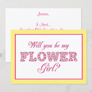 ¿Serás Mi Chica Flor? Tarjeta de matrimonio person