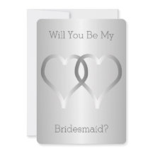 ¿Serás Mi Corazón Plateado De Invitación De La Muj