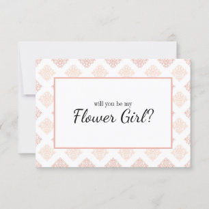 ¿Serás Mi Dama de Flores Suave Rosa Melocotón