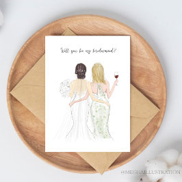 ¿Serás mi dama de honor?