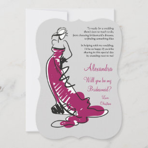 ¿Serás mi dama de honor 2 tarjetas