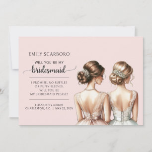 ¿Serás mi Dama de Honor Invitación