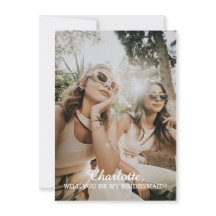 ¿Serás mi Dama de Honor Tarjeta de Propuesta a Dam