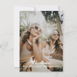 ¿Serás mi Dama de Honor Tarjeta de Propuesta a Dam