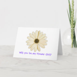 "¿Serás mi Dama de las Flores?" Tarjetas de Felici