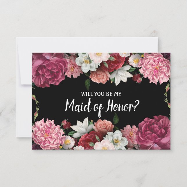 Serás mi empleada de honor | Elegante Grace Black (Anverso)