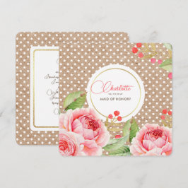 ¿Serás mi empleada de honor? Invitaciones personal