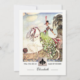 ¿Serás mi empleada de honor? Tarjetas de invitació