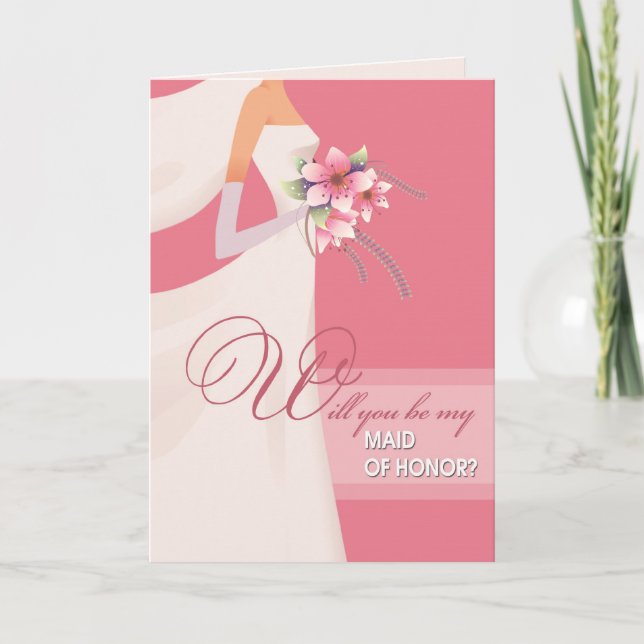 ¿Serás mi empleada de honor? Tarjetas de personali (Anverso)
