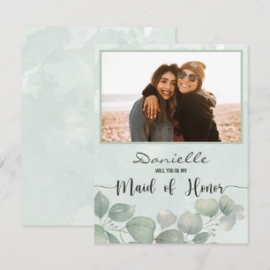 ¿Serás mi empleada del honor Eucalyptus?