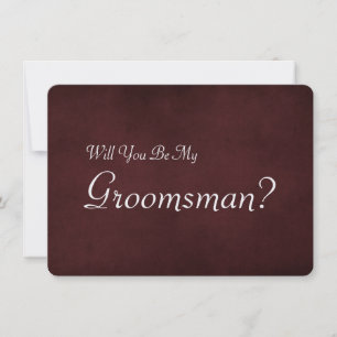 ¿Serás mi Groomsman con invitación a la imagen de 