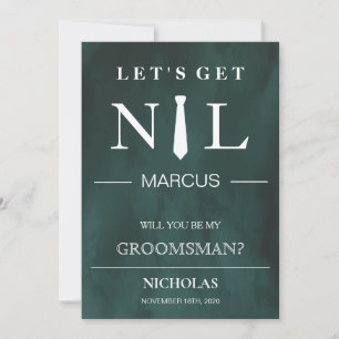 ¿Serás Mi Groomsman? Invitación