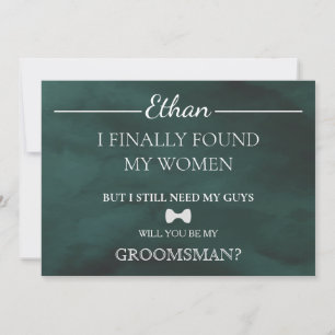 ¿Serás Mi Groomsman? Invitación