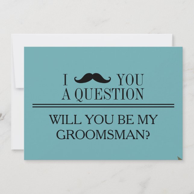 ¿Serás mi Groomsman? Invitación (Anverso)