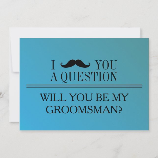¿Serás mi Groomsman? Invitación (Anverso)