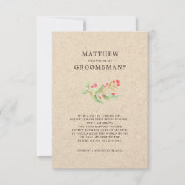 ¿Serás mi Groomsman? Invitaciones rusas
