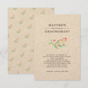 ¿Serás mi Groomsman? Invitaciones rusas