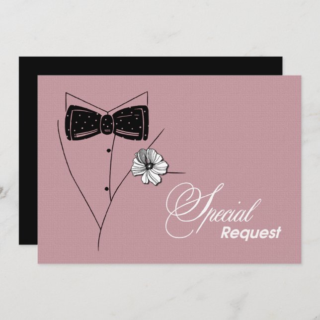 ¿Serás mi Groomsman? Tarjetas de invitación (Anverso / Reverso)