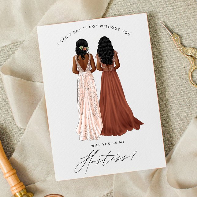 ¿Serás mi Hostess? Chicas en la invitación de los  (Subido por el creador)