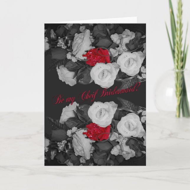 ¿Serás mi invitación a la boda de dama de honor? (Anverso)