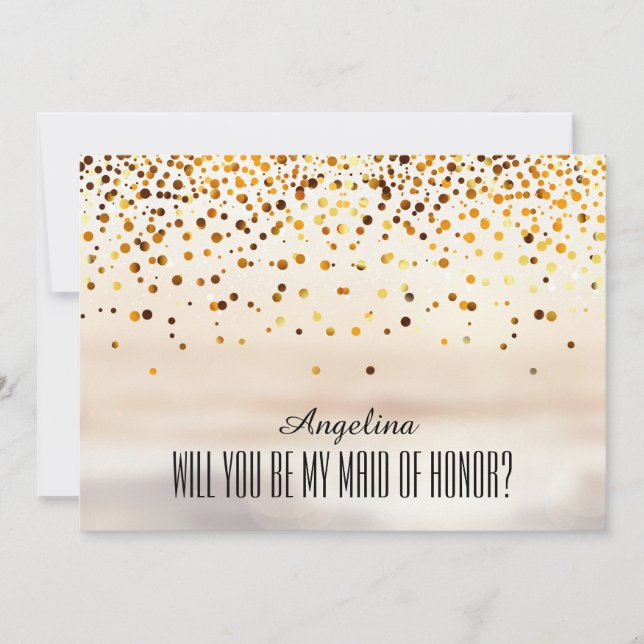 ¿Serás mi MAID DE HONOR? Invitación (Anverso)