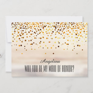 ¿Serás mi MAID DE HONOR? Invitación