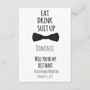 ¿serás mi mejor hombre? Invitación a la mejor boda