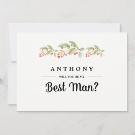 ¿Serás mi mejor hombre? Invitaciones personalizado